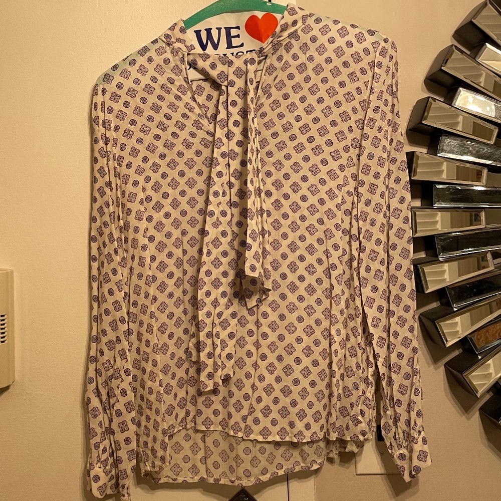 H&M Tie Front Blouse